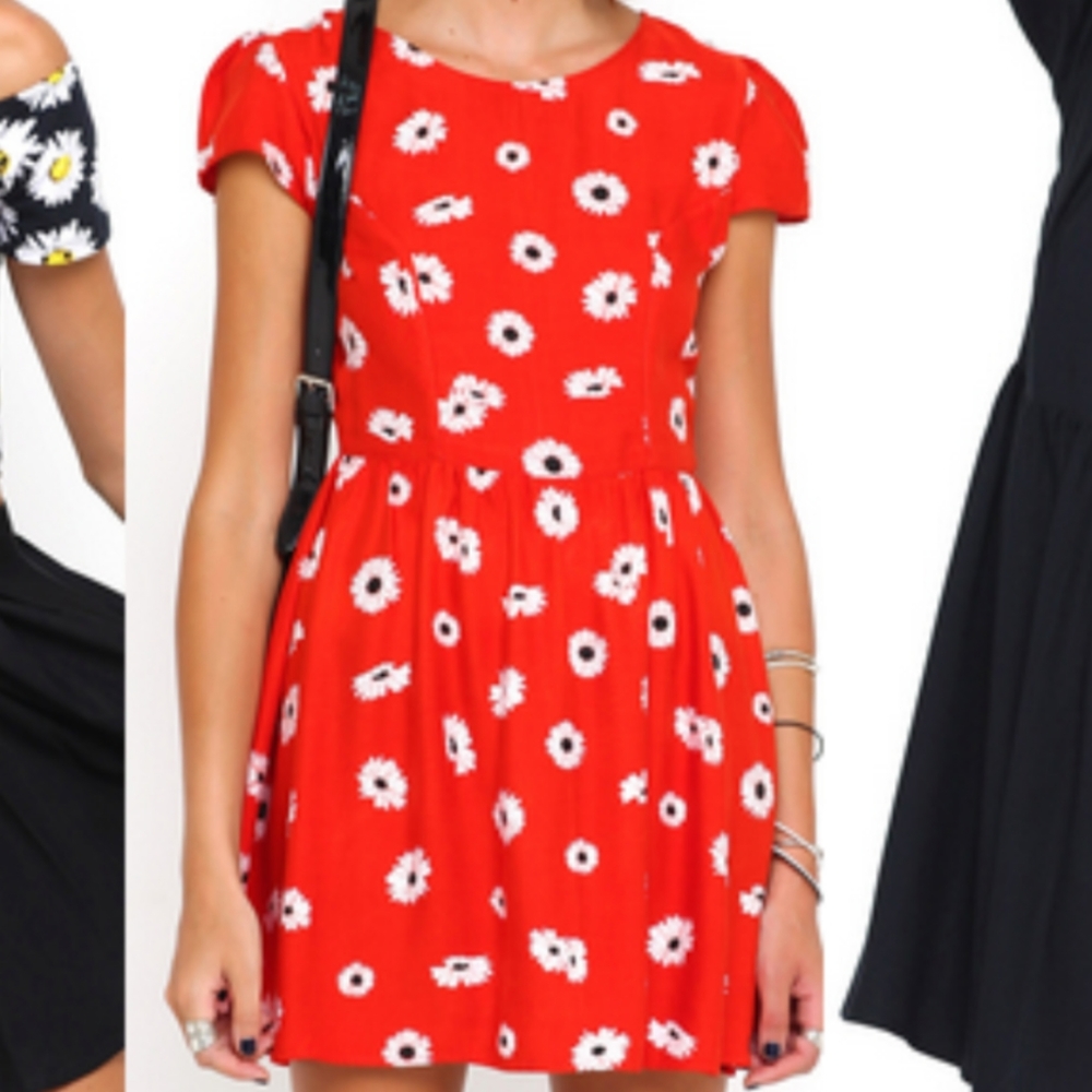 Daisy print dress